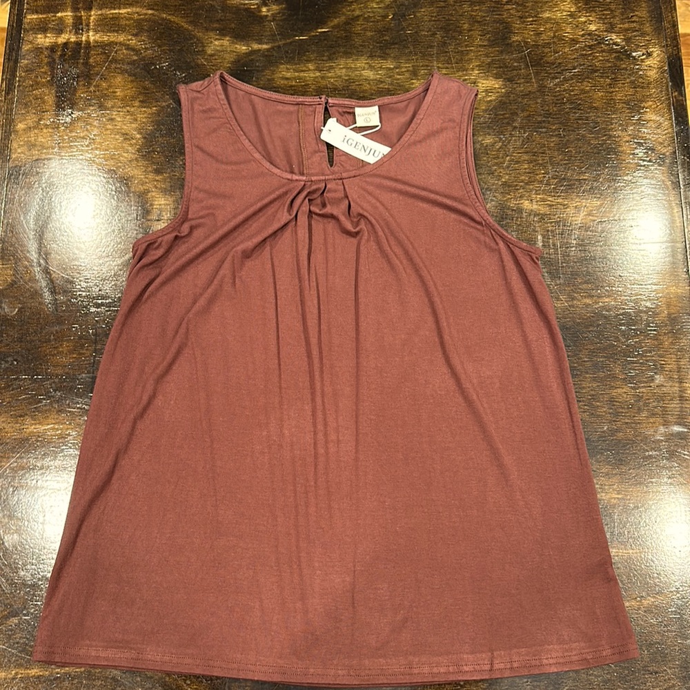 Nwt brown flowy tank top